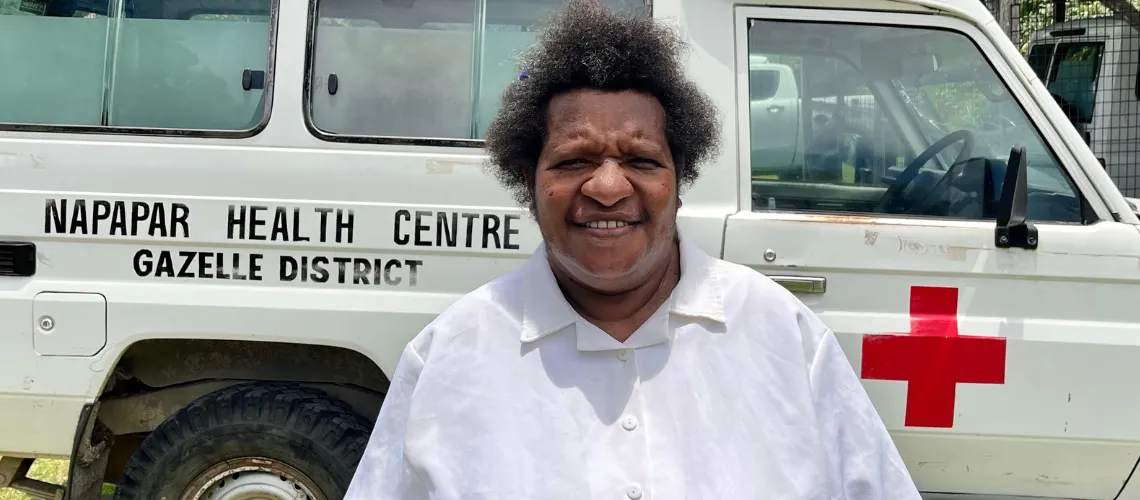 Woman from PNG working in healthcare